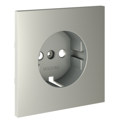 Накладка для розетки с заземлением, S70 (сталь)