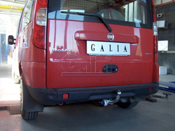 Фаркоп оцинкованный Galia F070C для FIAT Doblo 2001-2010(паспорт и сертификат в комплекте)(без электрики)