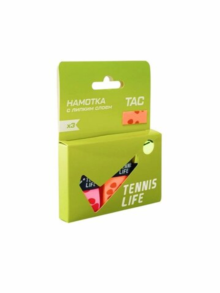 Аксессуары для тенниса Намотка овергрип TENNIS LIFE TL TAC лапки .