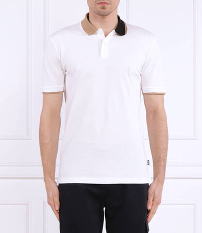 Поло Parlay 177 BOSS BLACK - белый(50488275)