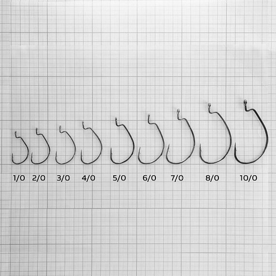 Крючок офсетный B-93 №7/0 цвет BC (5шт) Helios (HS-B-93-7/0)