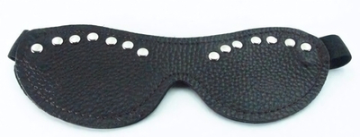 Коричневая кожаная маска с декором (Цвет: коричневый)