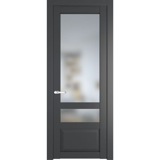 Межкомнатная дверь эмаль Profil Doors 2.5.4PD графит остеклённая