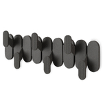 Вешалка настенная tempo, 6 крючков, черная