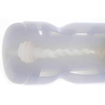 Мастурбатор из силиконового геля Genmu Fleshy, голубой (Цвет: Голубой, Вкладка белая)