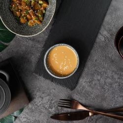 Соусник 70 мл d 9,2 см h2,5 см круглый глазурь Glossy Stone Untouched Taiga P.L. Proff Cuisine [1]