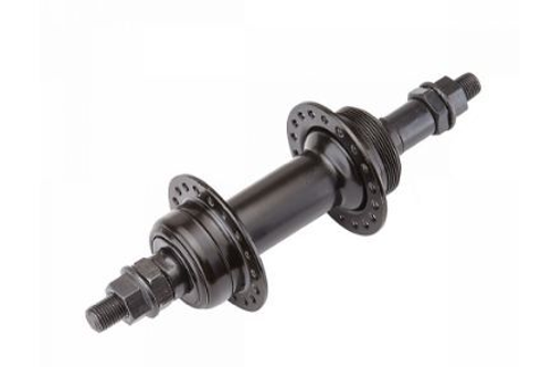 Втулка задняя MY-319R 28H гайки под трещ. 5-7 скор. стальн. чёрная, арт.130283