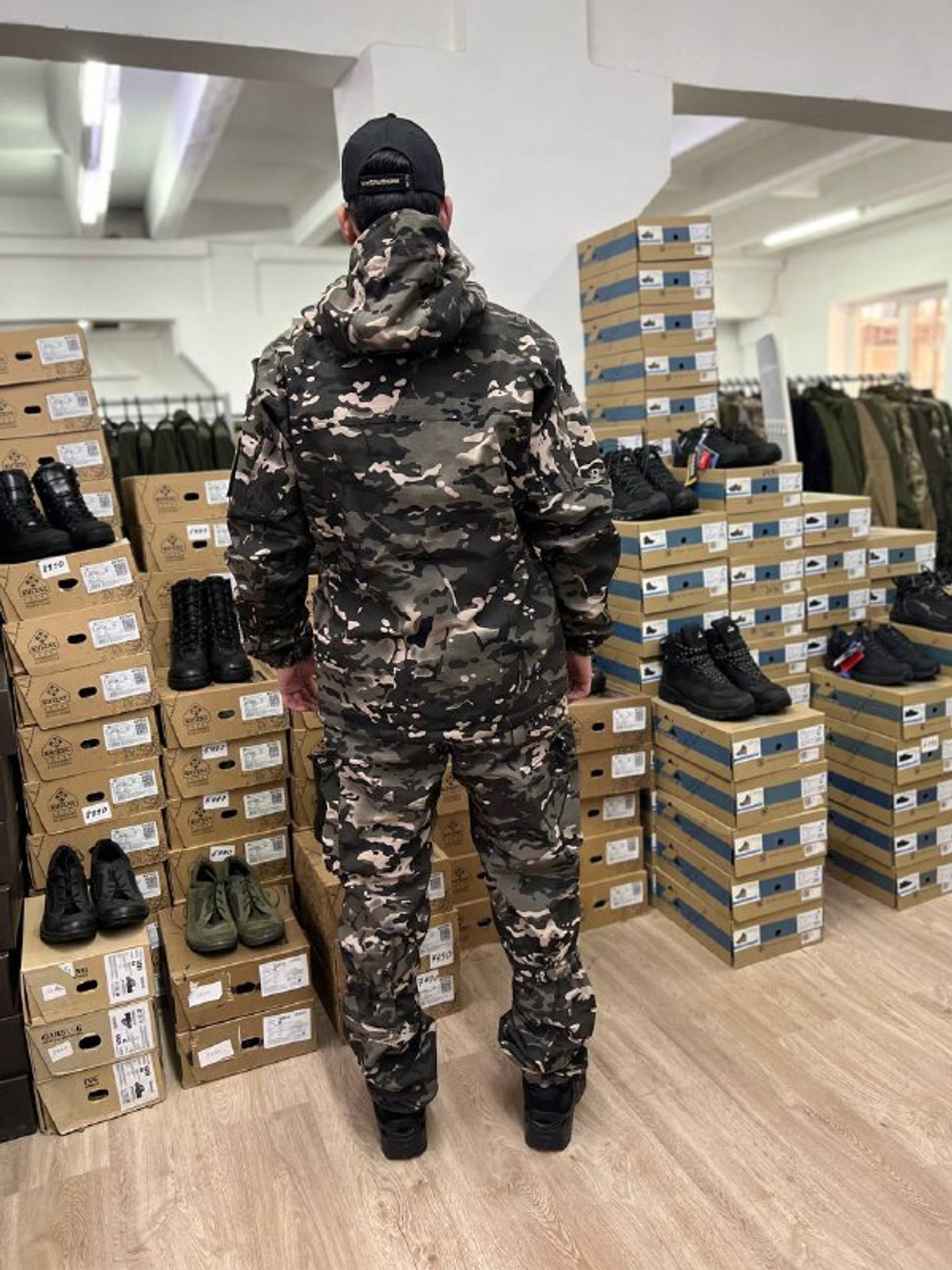 Костюм Горка 6 флис лайт / осень-зима / серый мультикам