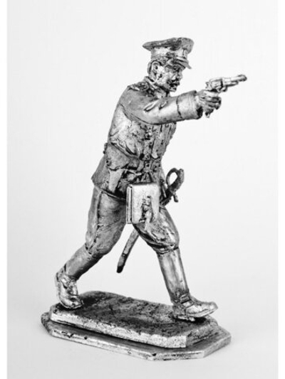 Оловянный солдатик Офицер РИА в атаке 1914 г.