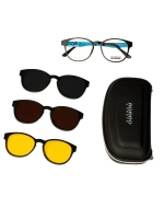 Оправа для очков с магнитными накладками 4в1