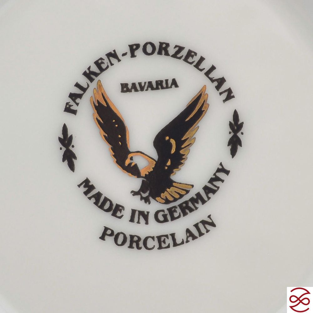 Набор розеток Falkenporzellan Vienna Seladon Gold 10 см