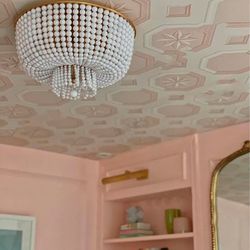 Люстра Jacqueline Clear Flush-Mount Crystal By Imperiumloft