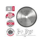 Диск пильный для алюминия 305х3.6х30Hх96T A=-5° FTR Woodwork 36.305.96