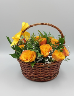 Корзина с цветами Ясное утро