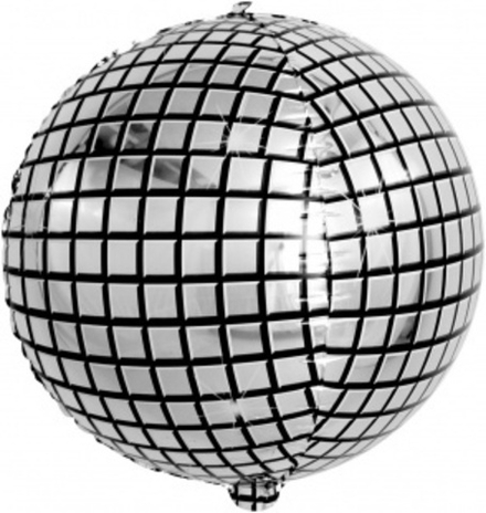 К Сфера 3D Диско Серебро (24''/61 см)