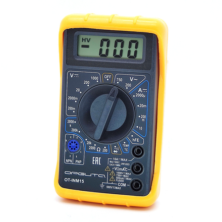 Мультиметр ОРБИТА OT-INM15 в резиновой калоше (звук,температура)
