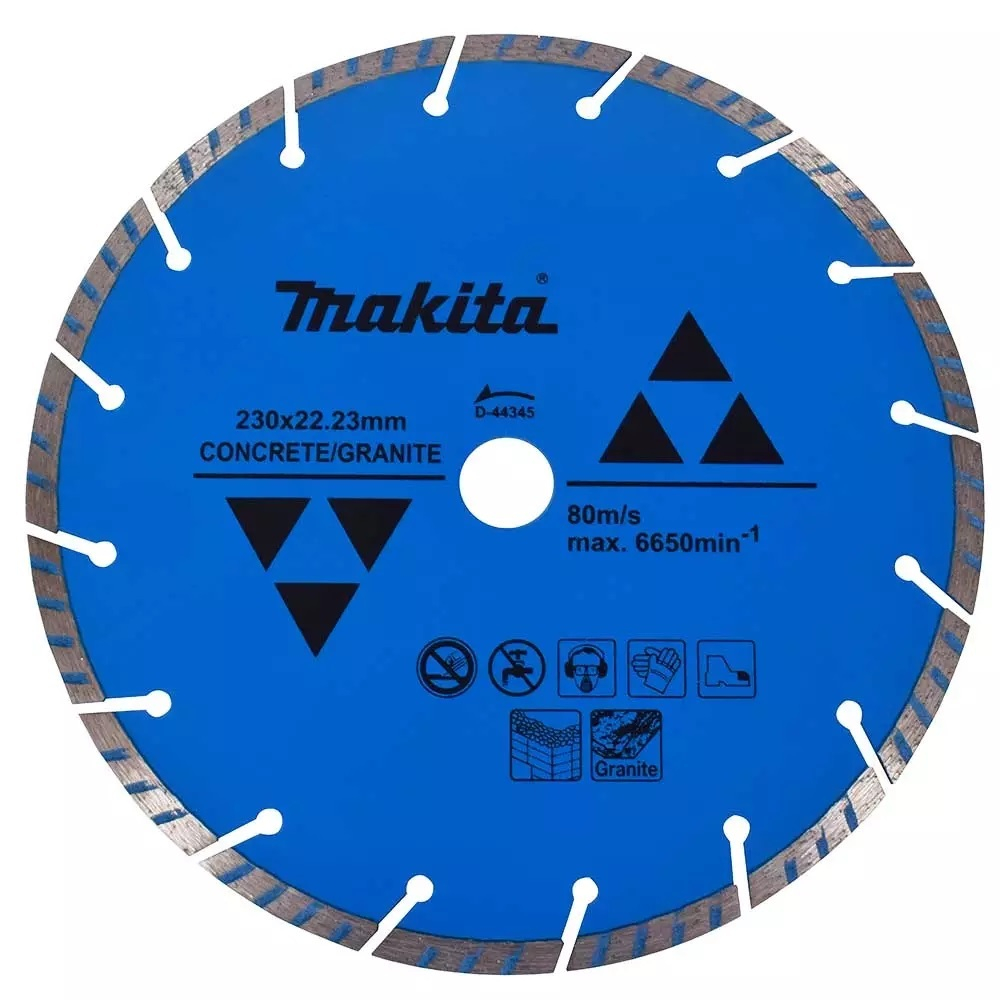 Диск алмазный Makita сегмент по бетону/граниту 230х22,23х7  D-44345