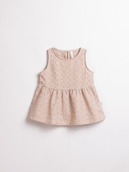 Топ хлопковый из шитья "Беж"