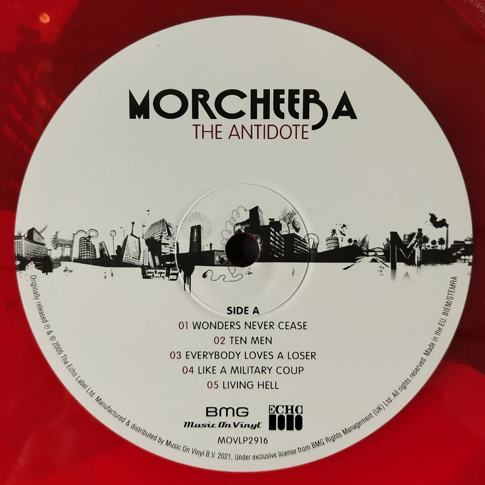Винтажная виниловая пластинка LP Morcheeba The Antidote (EU 2021) (Red Vinyl)