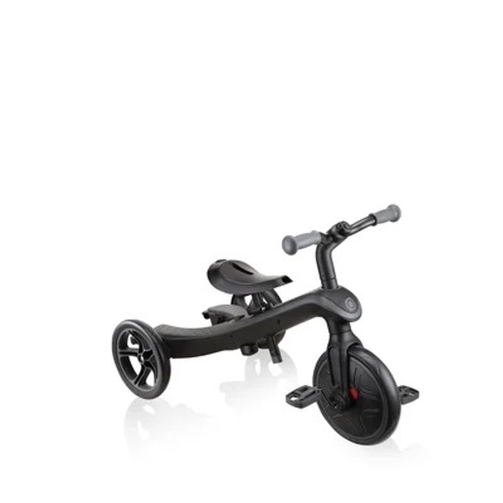 Велосипед-беговел Globber Trike Explorer 4 в 1 Deluxe Play Black-Grey