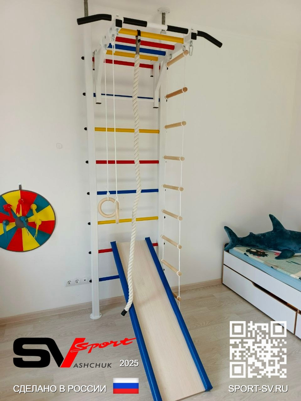 Монтаж шведской стенки Sv Sport враспор