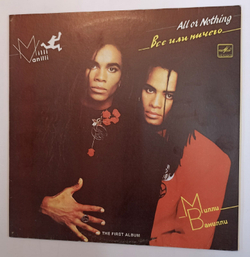 Винтажная виниловая пластинка Милли Ванилли Milli Vanilli Все Или Ничего All Or Nothing