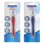 Циркуль BRAUBERG "Extra", 120 мм, блистер, 210683