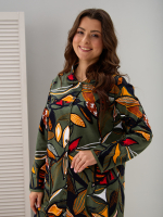 Халат Х-138/хаки-осеннийлист