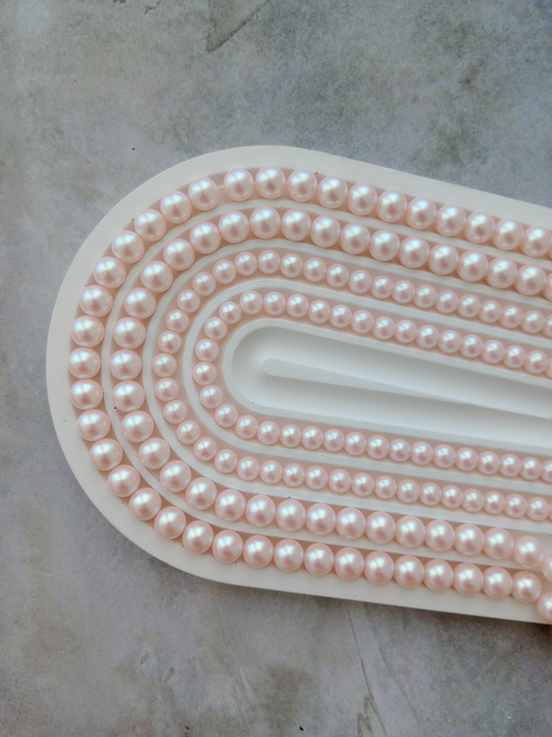 Жемчуг Майорка сатиновая, нежно-розовый