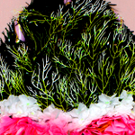 Венок ритуальный Розовое сердце