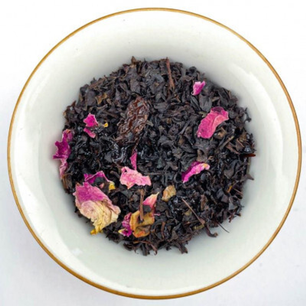 Черный чай BERRY-TEA с розой | 18гр под стакан | Эконом