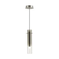 5062/5LA PENDANT ODL24 383 серебристый/дымчатый/металл/стекло Подвес LED 5W 3000K SHINY