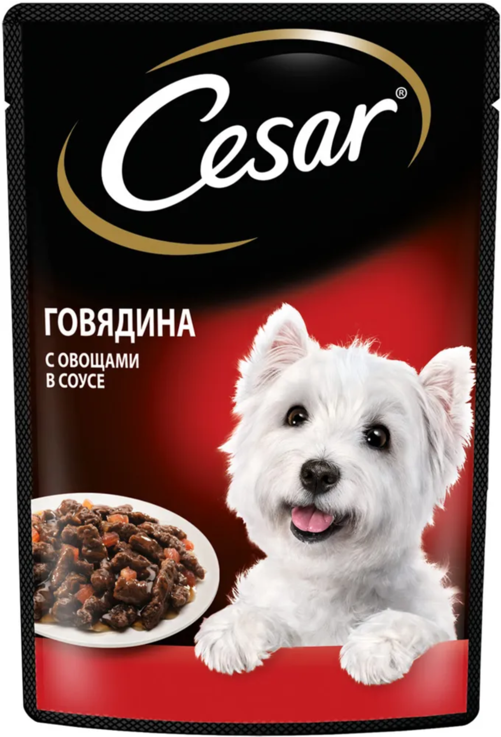 Cesar Говядина с овощами в соусе 85г.*28шт.