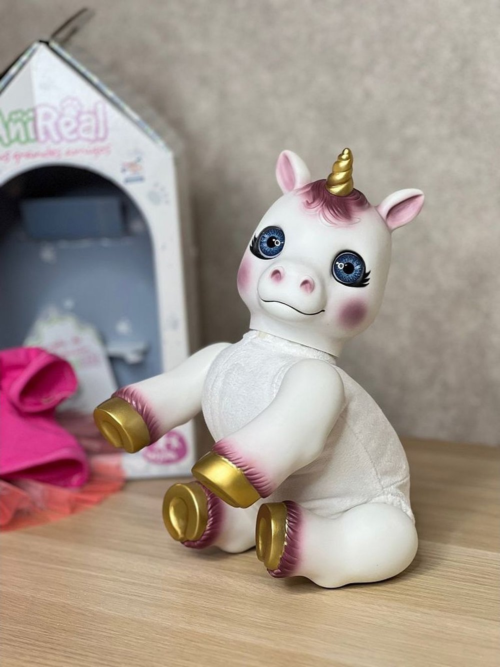 Игрушка мягконабивная 35см AniReal Единорожка (60105)