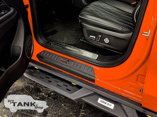 Накладки на пороги в проем дверей BRM (Оранжевый логотип. Комплект 4 шт.) TANK 300