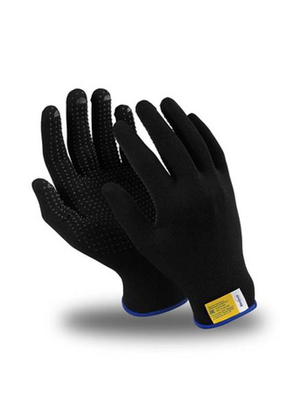 Перчатки МИКРОН БЛЭК нейлон с ПВХ