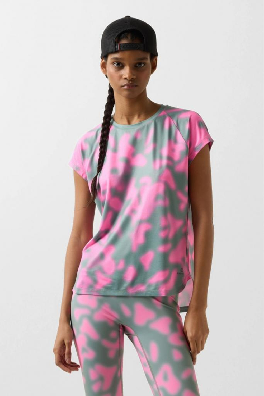 Футболка BOGNER FIRE+ICE BRENNA в зелено-розовом цвете