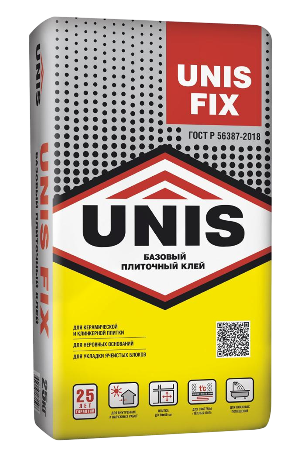 Клей UNIS FIX для керамической плитки  25кг