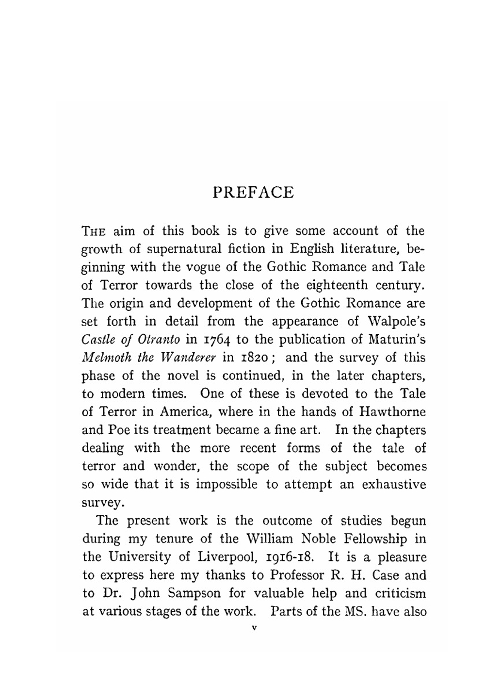 The tale of terror. A study of the gothic romance | Edith Birkhead