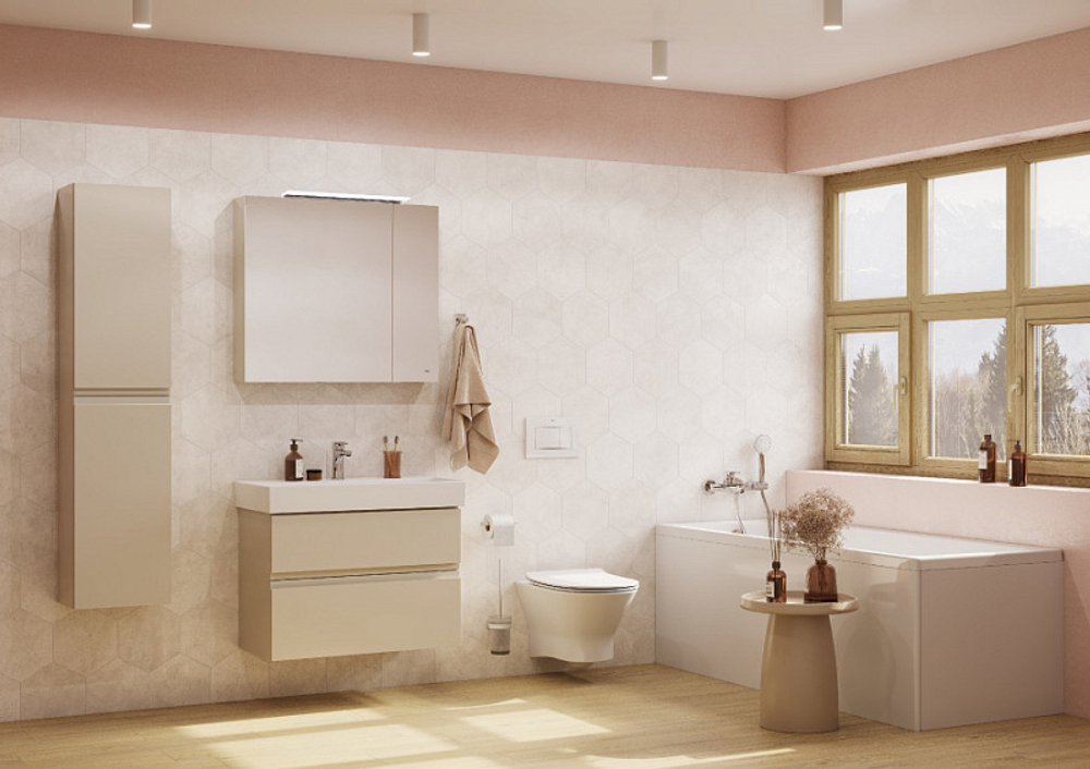 ПЭК Roca FARO: Инсталляция с подвесным унитазом, быстросъемное сиденье микролифт + Кнопка смыва Roca Active В01, хром глянец (Z.RU93.0.761.3)