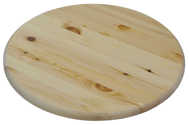Столешница круглая для стола 90 см из массива сосны, лак