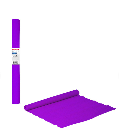 Бумага крепированная 50*250 см фиолетовая БРАУБЕРГ (126533)