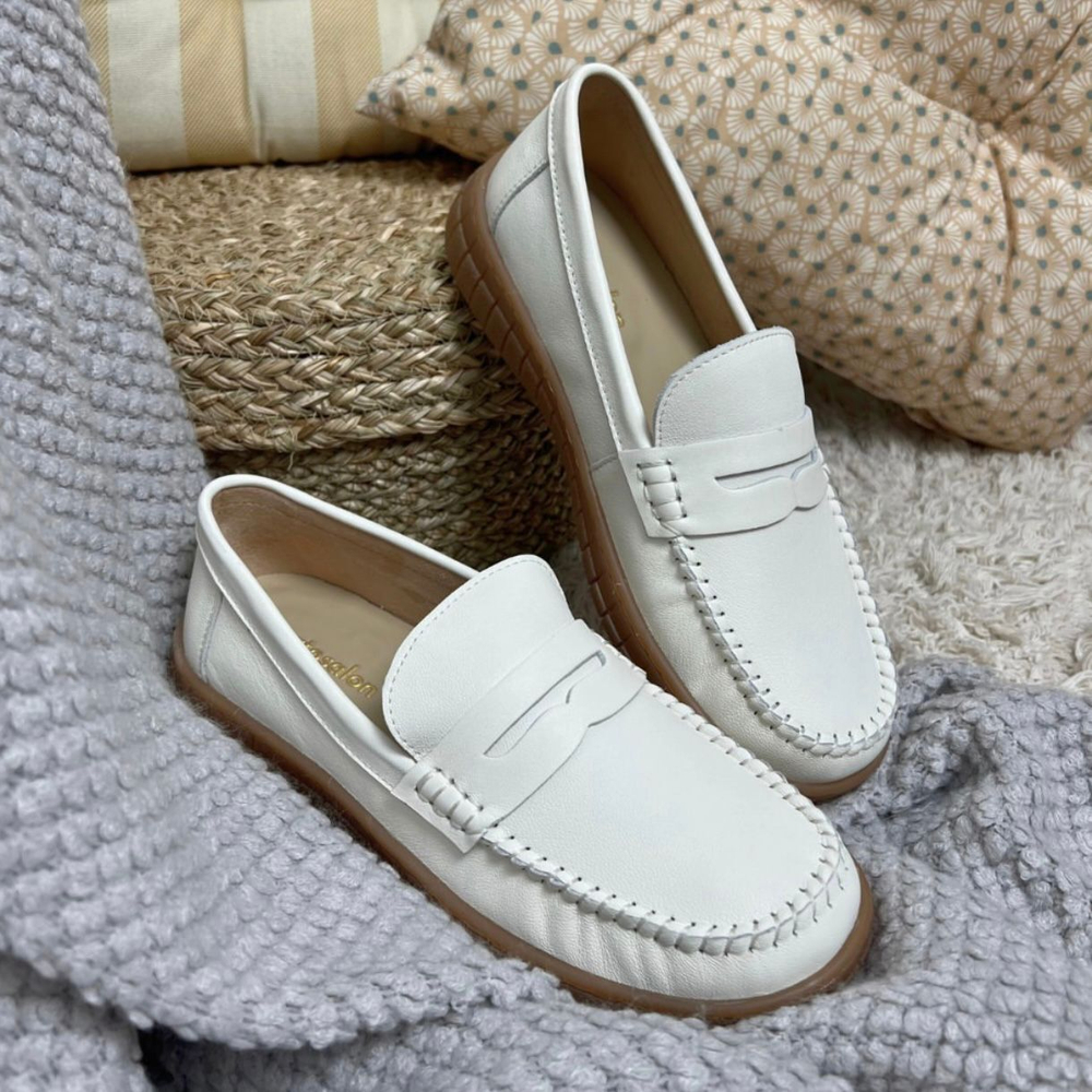 Женские мокасины Ortosalon 239-2 белые