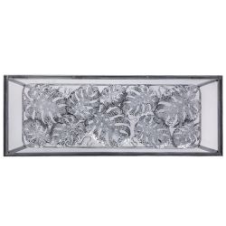 Консоль Monstera Deliciosa (Монстера) Античное серебро