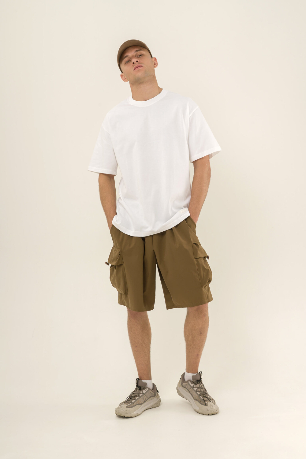 Шорты KUL'TURA "Nylon Cargo" Коричневый