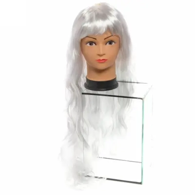 Парик карнавальный «Очарование» (волнистые локоны 90 см), Белый