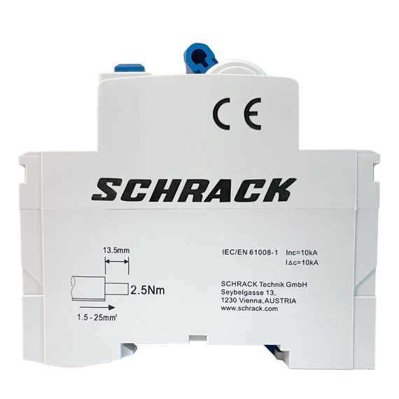 УЗО Schrack Technik 2P 63A 30mA тип AC 10kA Amparo AR006203-- (ВДТ)