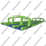 Водная горка без надувного дна, на подкачке ТУРБО «Капля большая», 137*7,28*2,4 метров