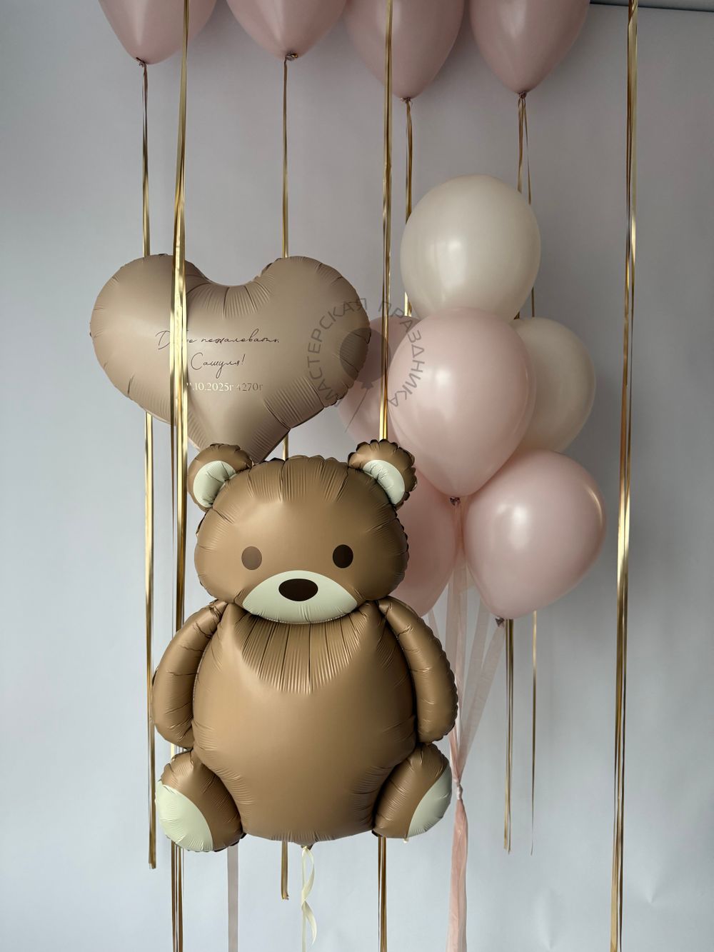 Воздушные шары на выписку для девочки №8682 