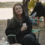 Худи Смерч оверсайз на молнии Флиска #7 черное